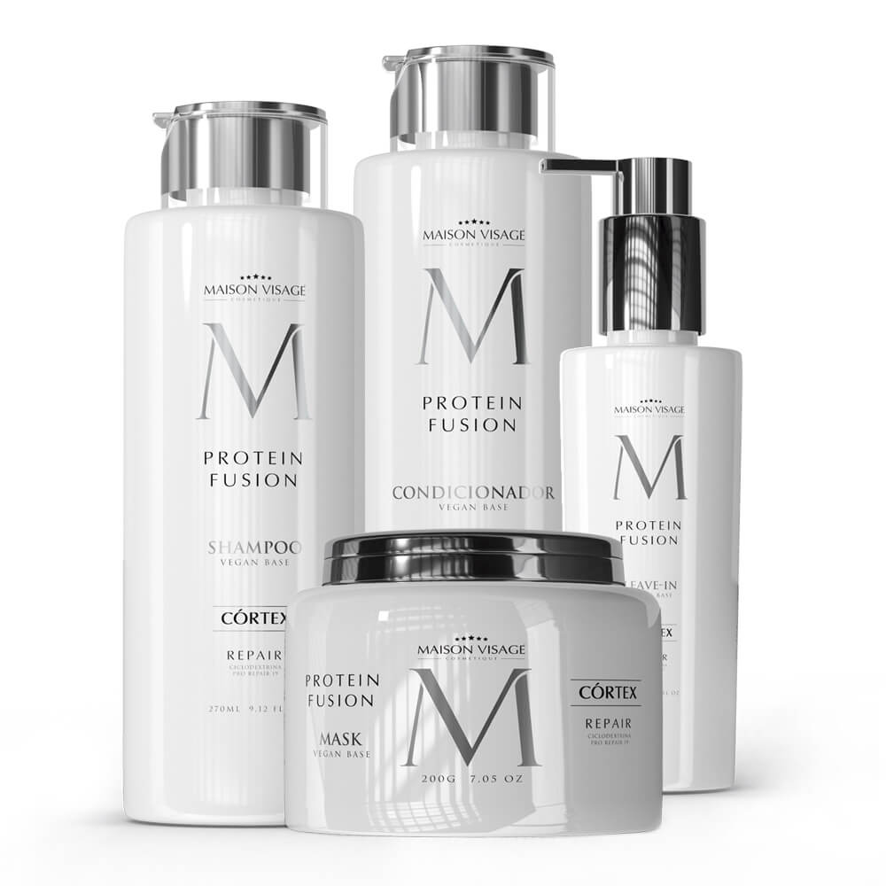 MVC KIT PROTEIN FUSION SHAMPOO 270ML + CONDICIONADOR 270ML + MASCARA 200G + LEAVE-IN 140ML