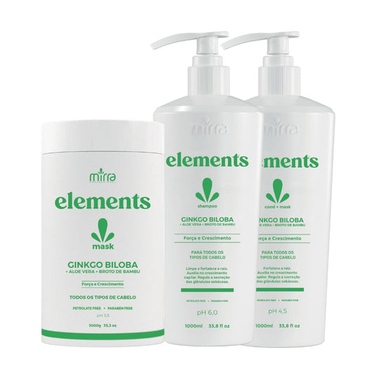 MIRRA KIT GINKGO BILOBA SHAMPOO 1L + CONDICIONADOR 1L + MASCARA 1KG