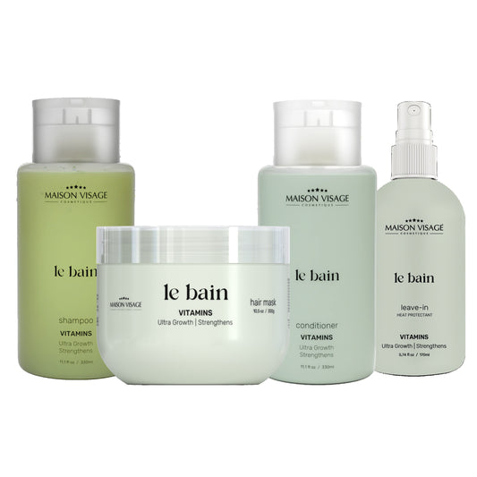 MVC KIT LE BAIN VITAMINS LEAVE-IN 170ML + CONDICIONADOR 330ML + SHAMPOO 330ML + MASCARA 300G