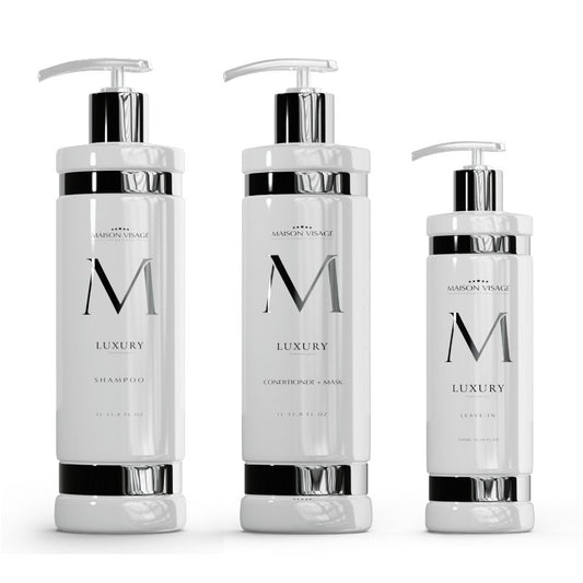 MVC KIT LUXURY SHAMPOO 1L + CONDICIONADOR 1L + LEAVE-IN 500ML