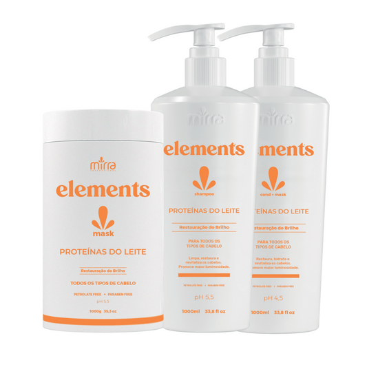 MIRRA KIT PROTEINAS DO LEITE SHAMPOO 1L + CONDICIONADOR 1L + MASCARA 1KG